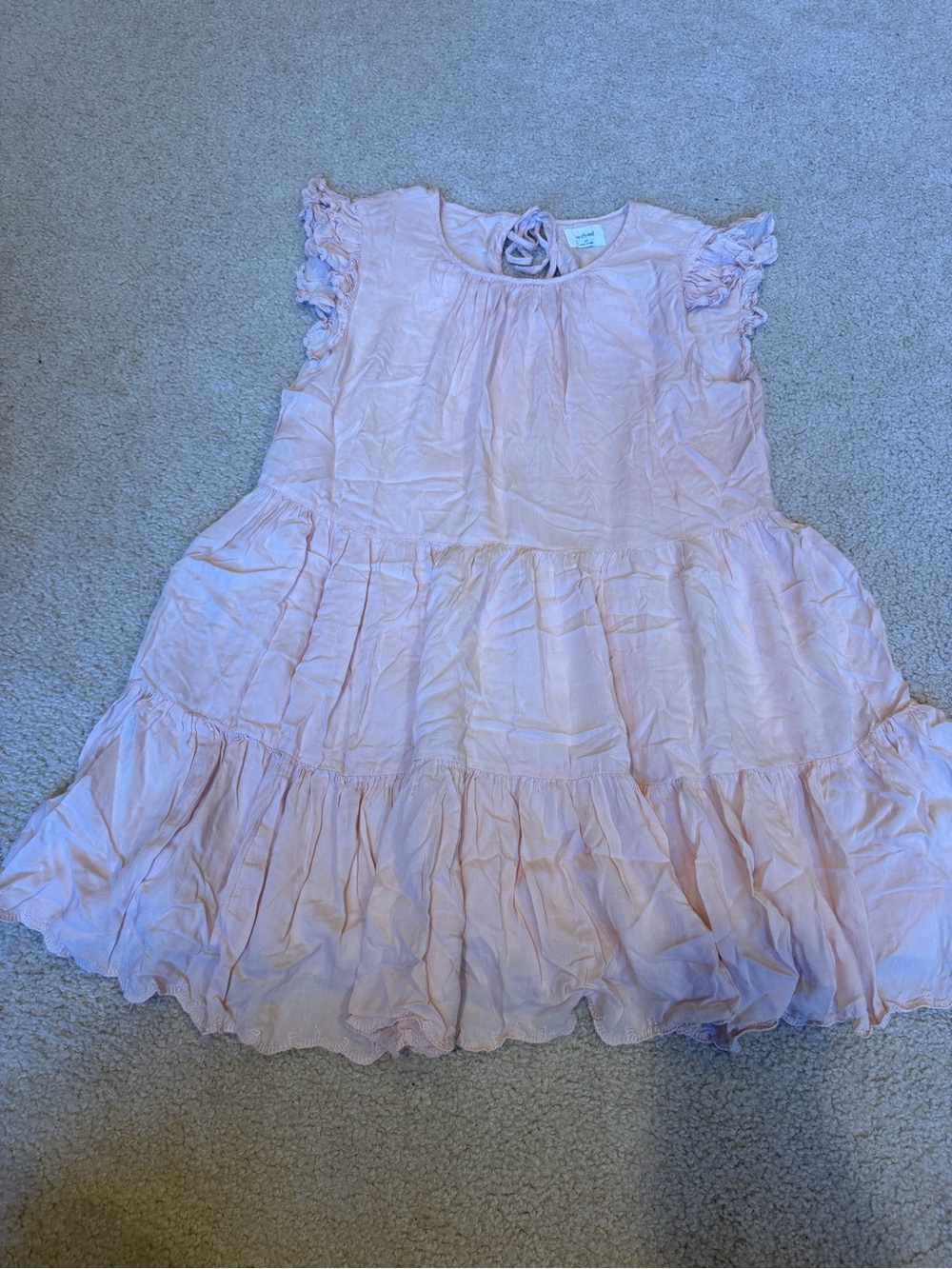 Wilfred Light Pink Ruffle Tiered Dress